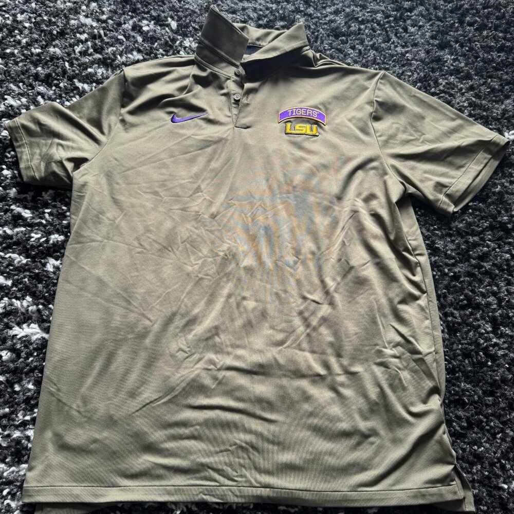 Nike Military LSU Drifit Polo - Never Worn